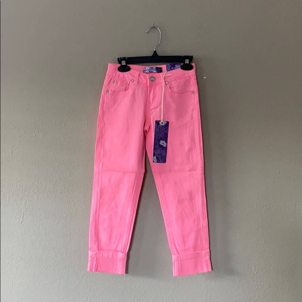 pink jeans